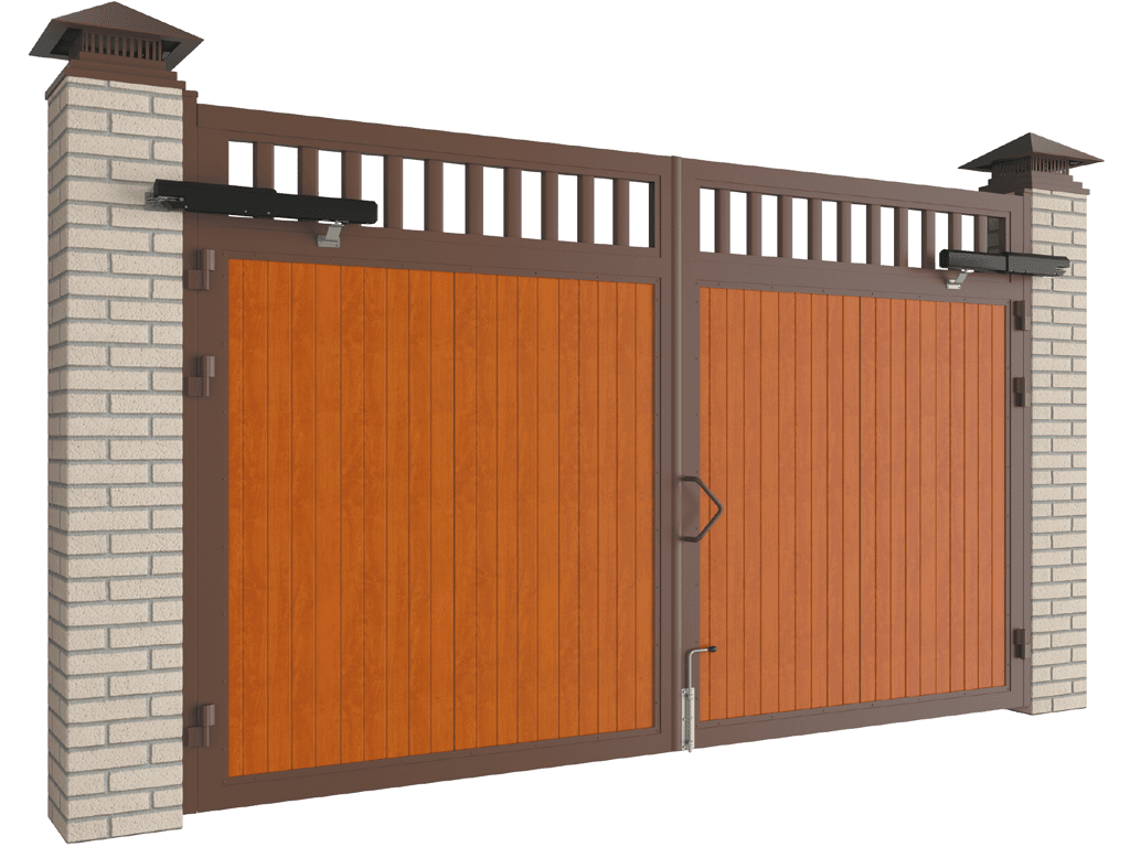 Уличные ворота, калитки и заборные секции