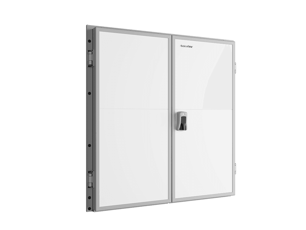 Дверь промышленная распашная двустворчатая для охлаждаемых помещений серии IDH2-1