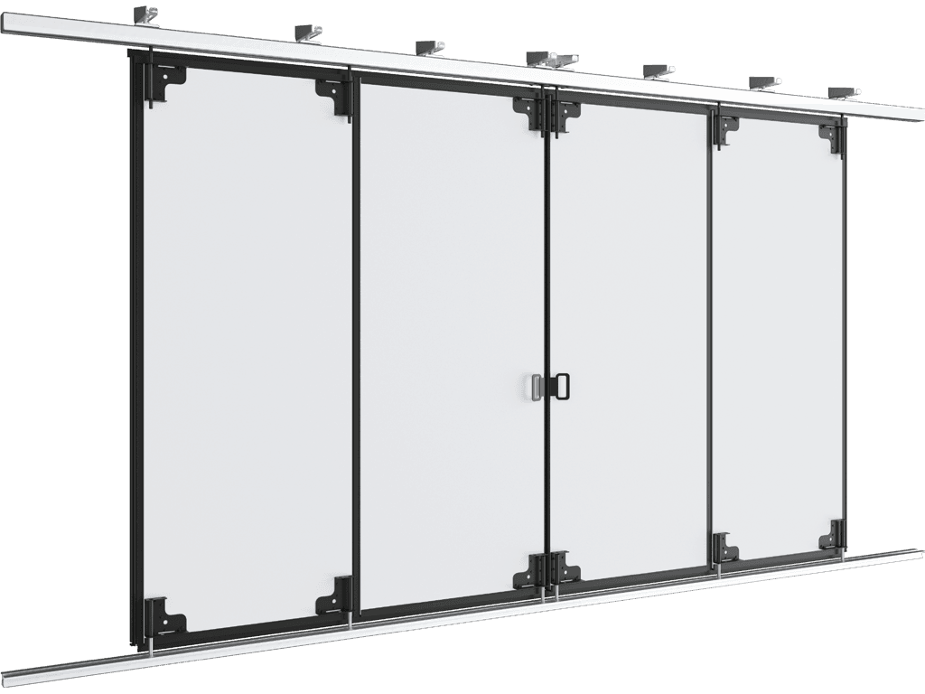 Промышленные откатные ворота с нижней направляющей серии ISG-LG