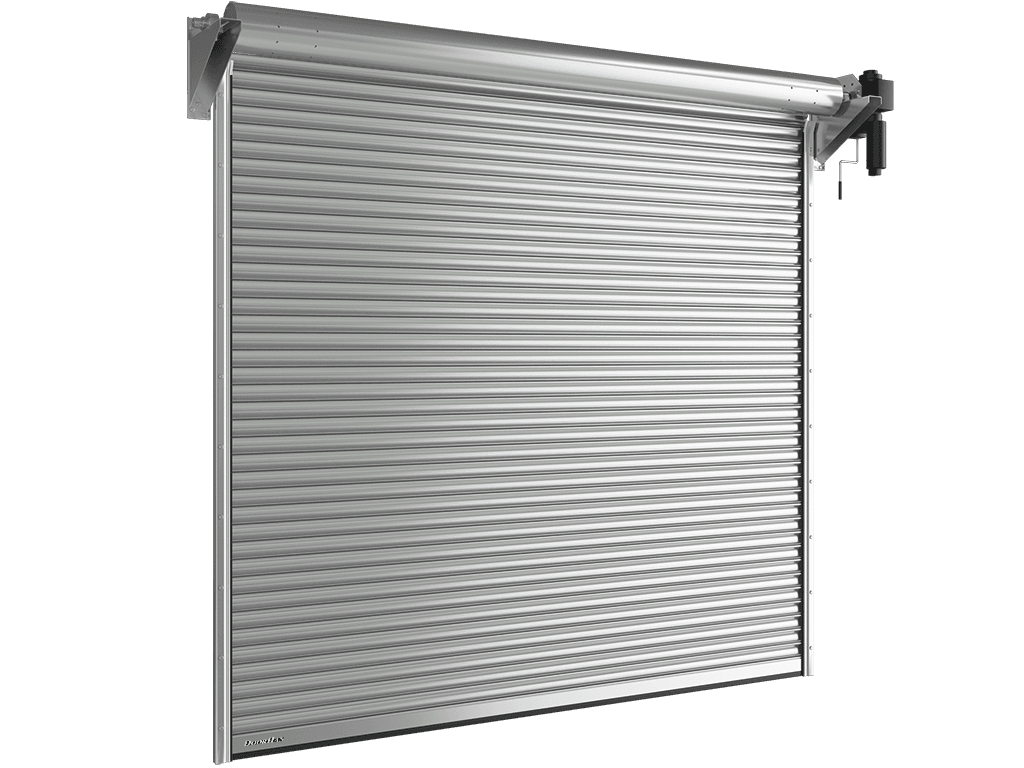 Рулонные ворота из стальных профилей (взломоустойчивые) RHS117, RHS117P с вальным электроприводом