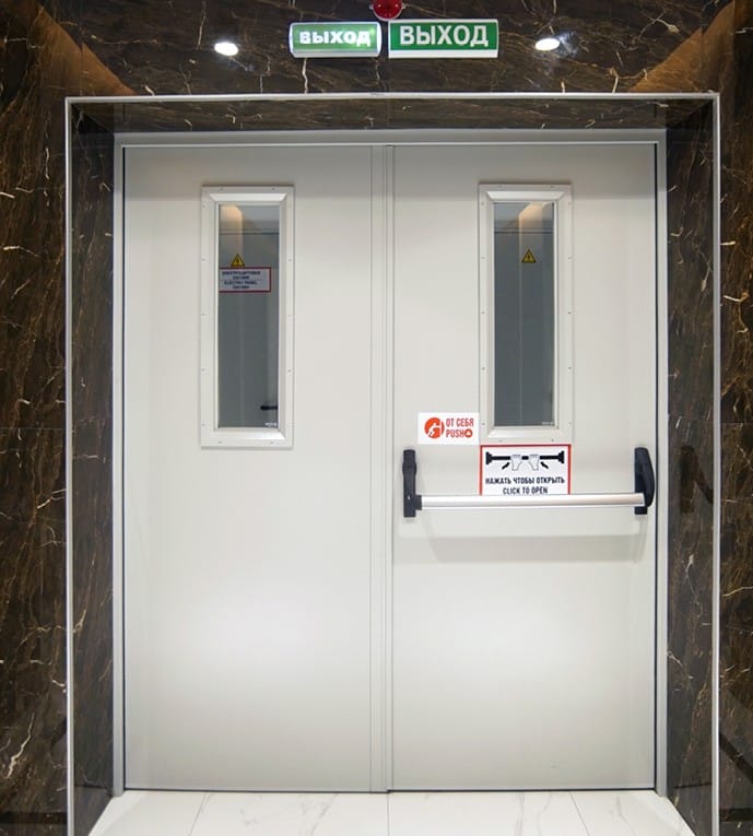 Противопожарные двустворчатые двери