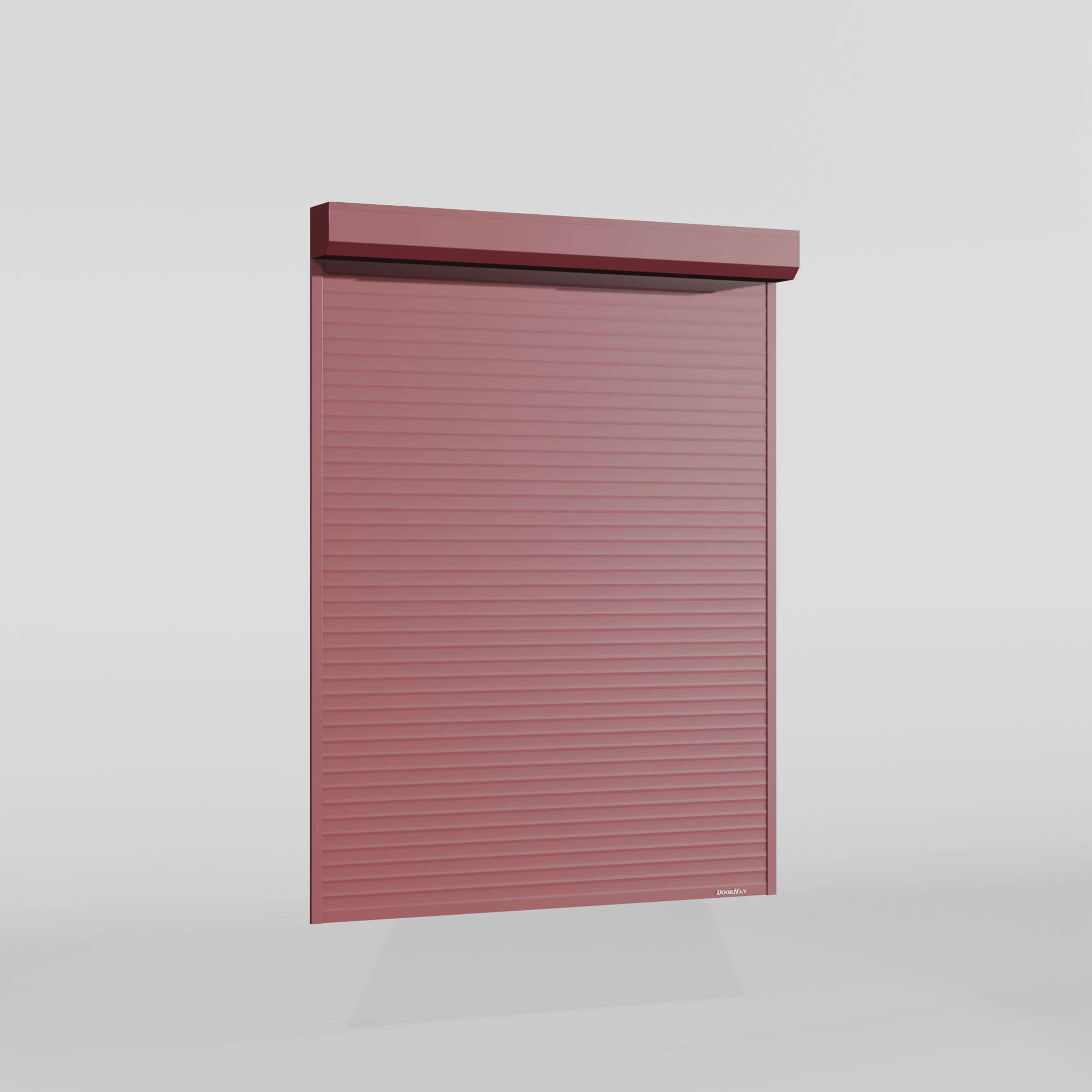 Рольставни DoorHan 2300х1600 цвета RAL 3005 (бордовый) невзломостойкие без автоматики